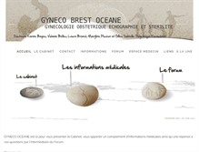 Tablet Screenshot of gyneco-brest-oceane.fr